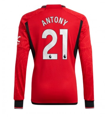 Manchester United Antony #21 Replika Hjemmebanetrøje 2023-24 Langærmet